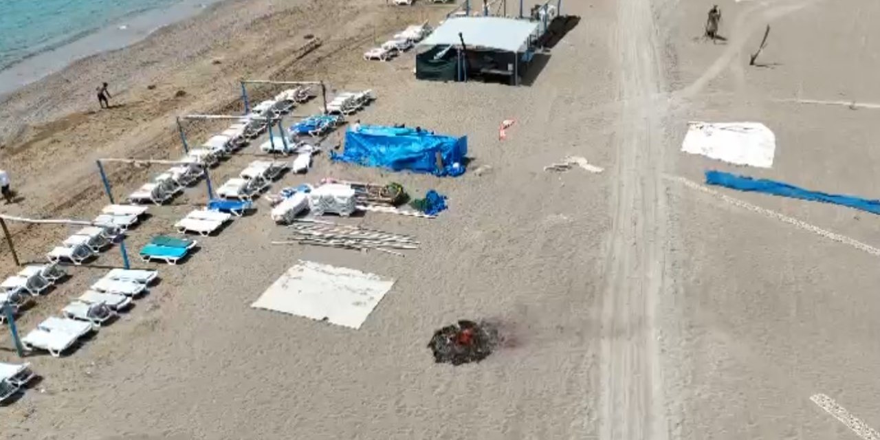 Sahilde Yakılan Çöpler Jandarma Ve İtfaiyeyi Alarma Geçirdi