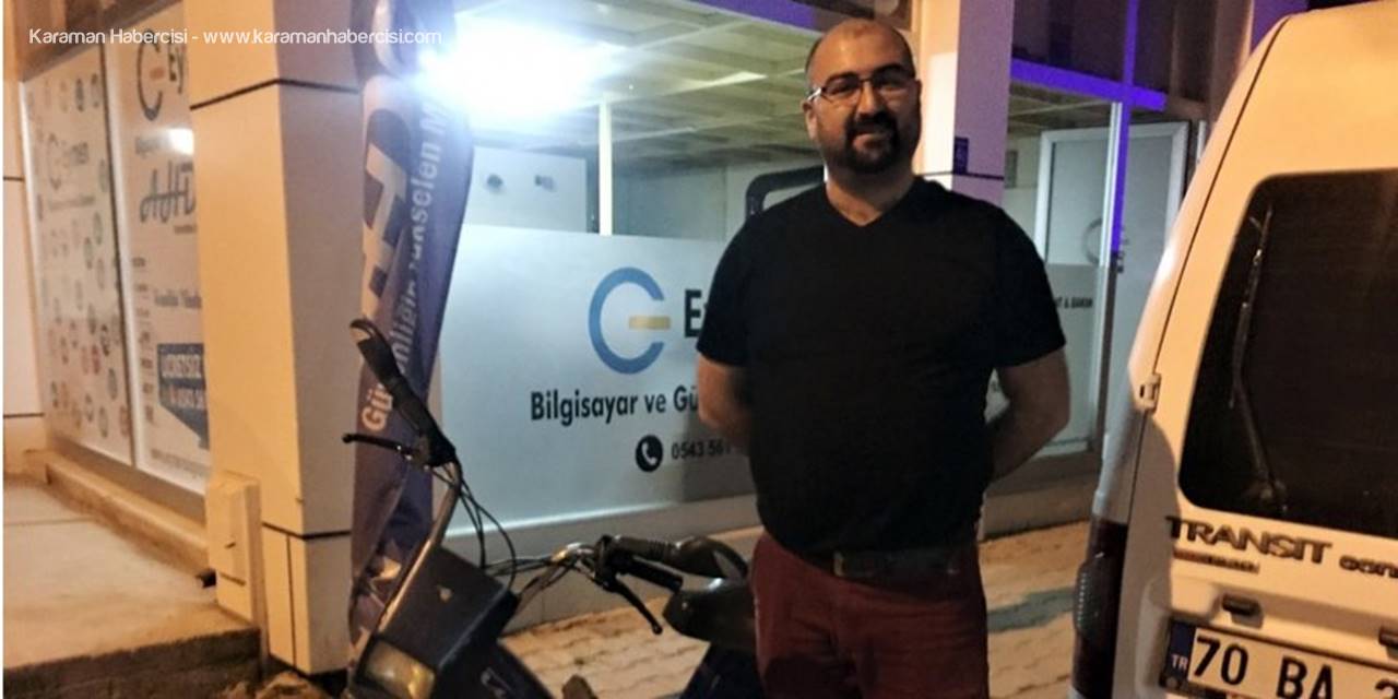Karaman'da Motosikletini Çalmaya Kalkışan Çocuğu Kıskıvrak Yakaladı