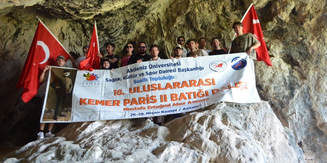 18. Uluslararası Kemer Paris 2 Batığı Dalış Etkinliği Düzenlendi