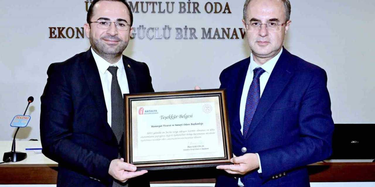 Başkan Güngör: “manavgat Türkiye’nin Vergi Şampiyonları Arasında”
