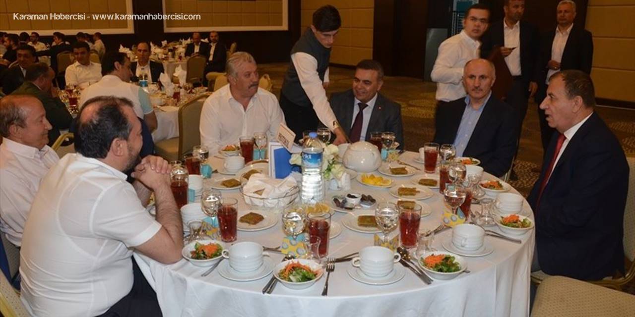 Karaman'da İş Adamları İftarda Buluştu