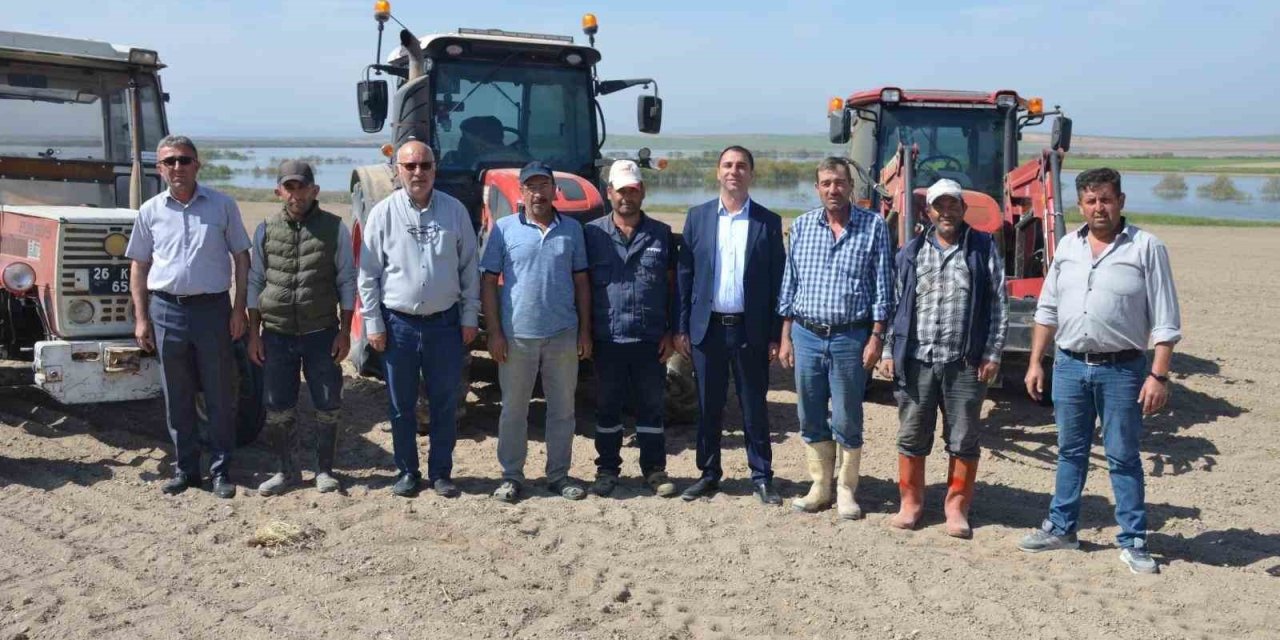 Beylikova’da Bin Dekar Alanda Yağlık Ayçiçeği Ve Darı Mısır Ekimine Başlandı