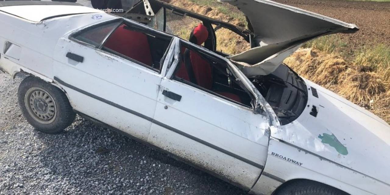 Konya'da Otomobil Takla Attı