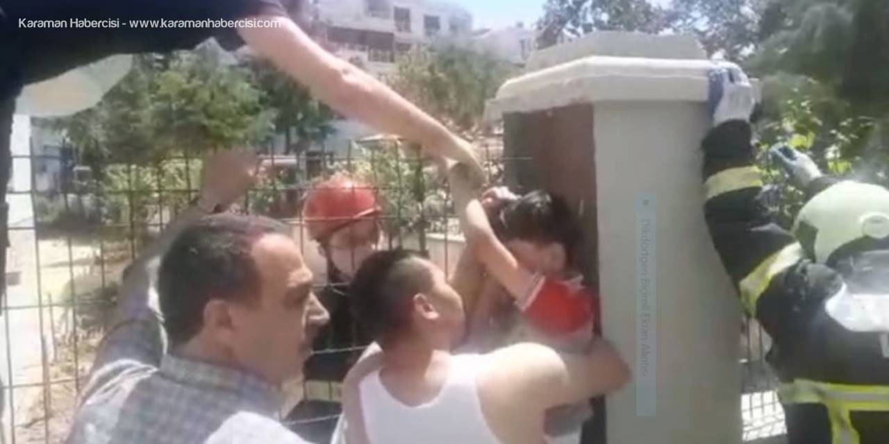 Aksaray’da Oyun Oynayan Çocuğun Eli Çitlere Saplandı