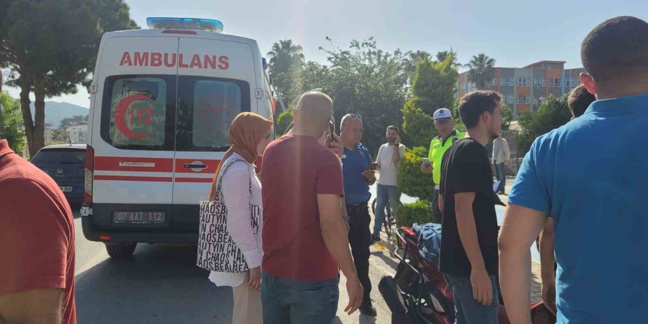 Motosikletin Çarptığı Bisikletli Çocuk Yaralandı