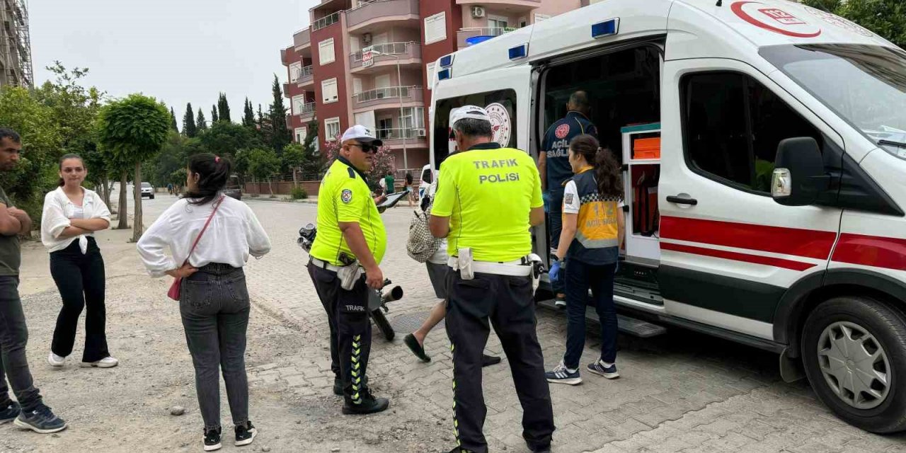 Kaza Yapan Alkollü Motosiklet Sürücüsü Yaralandı