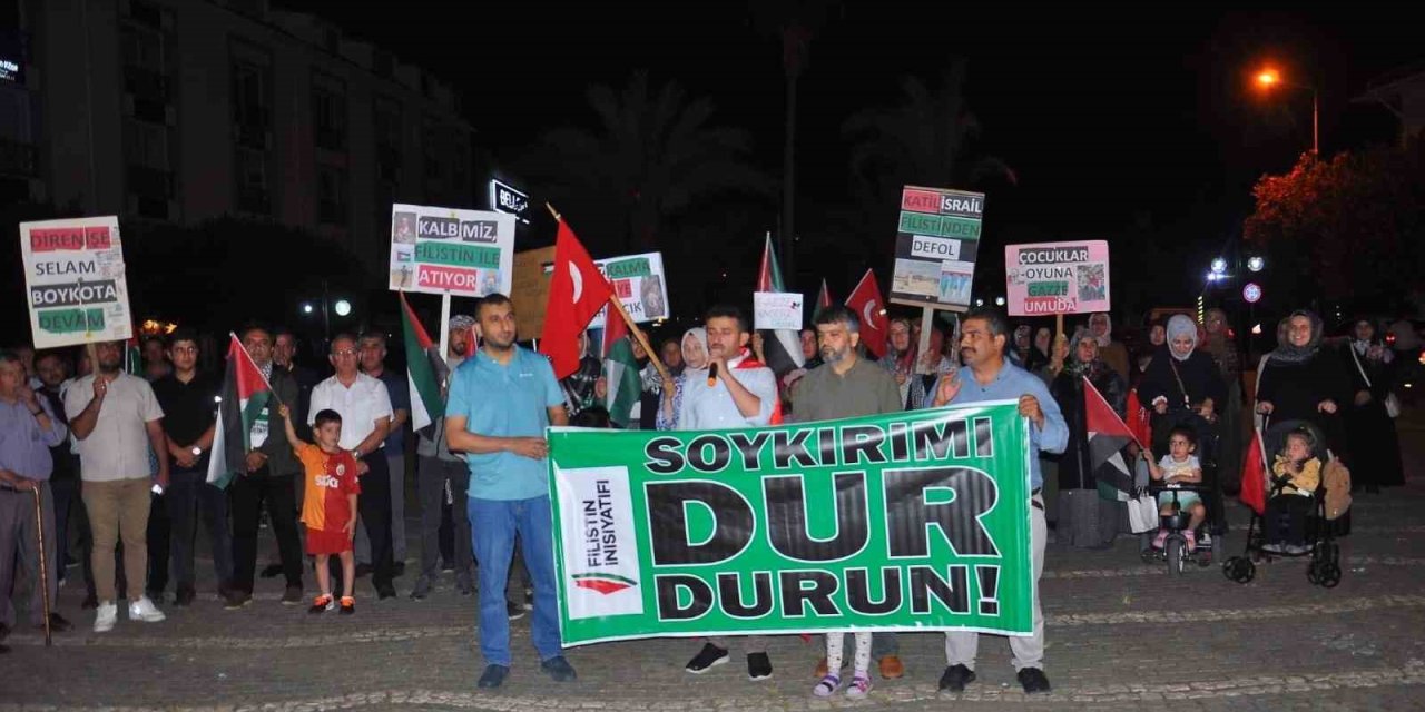 Gazipaşa’da Gazze’ye Destek Gösterisi