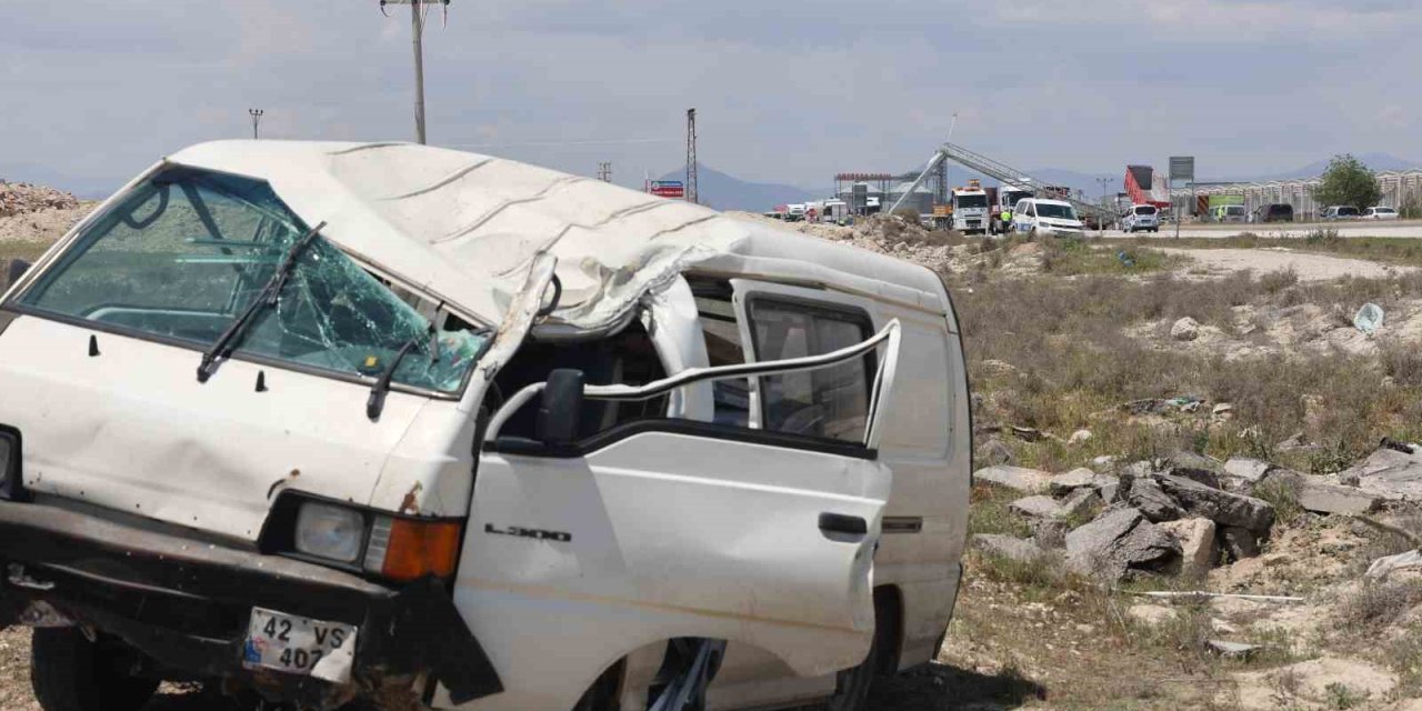 Konya’da Film Sahnelerini Aratmayan Kaza