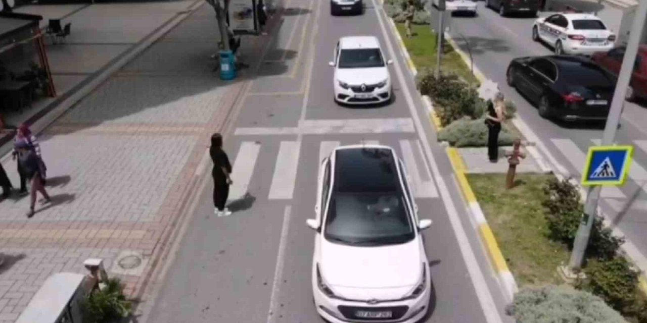 Alanya’da Jandarmadan Dron Destekli Trafik Uygulaması