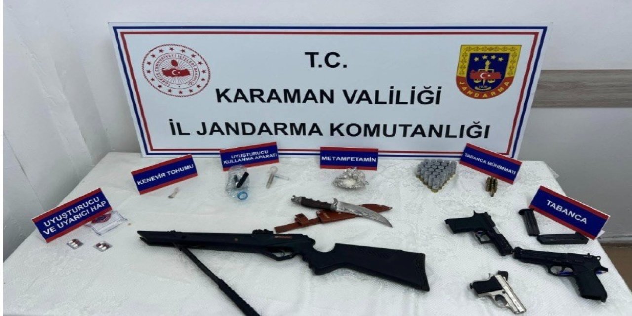 Karaman’da Uyuşturucu Ve Ruhsatsız Silah Operasyonu: 1 Tutuklama
