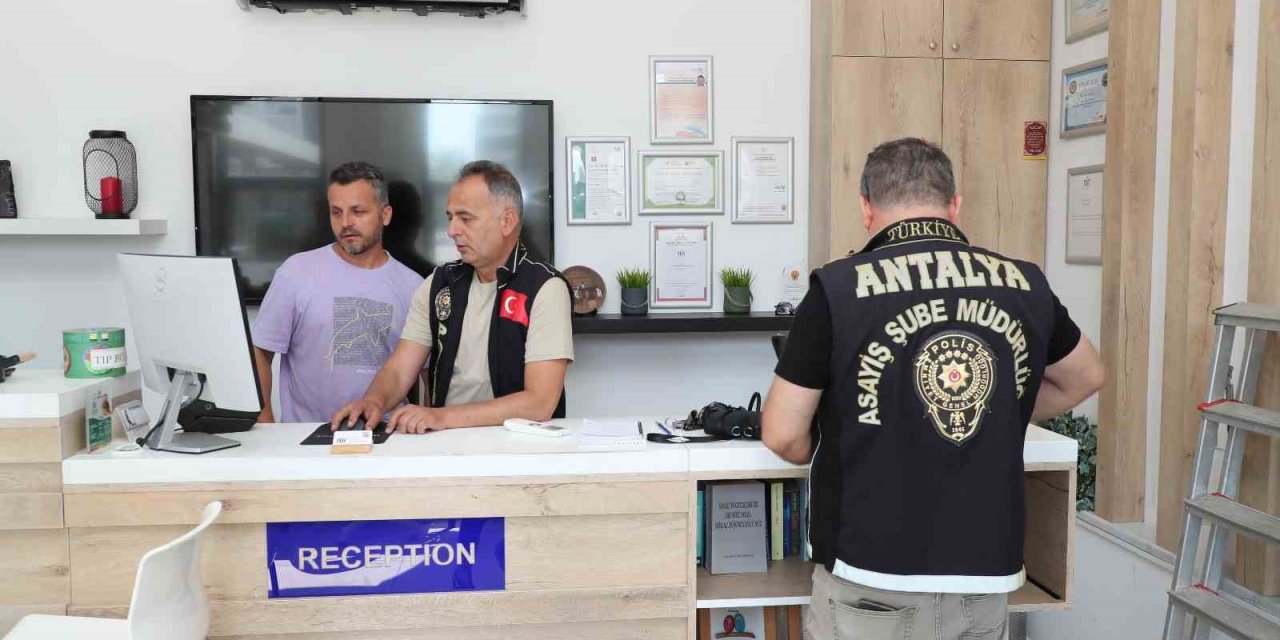 Antalya’da Günübirlik Kiralanan Yerler Denetlendi