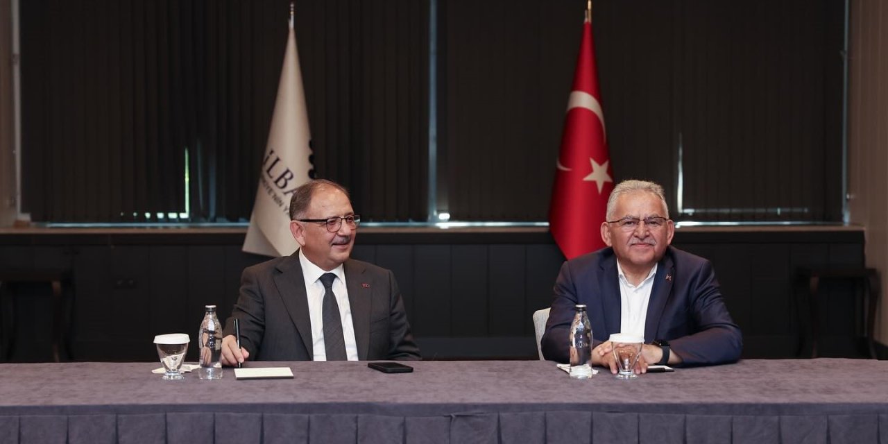 Başkan Büyükkılıç, Bakan Özhaseki İle Çalışmaları Değerlendirdi