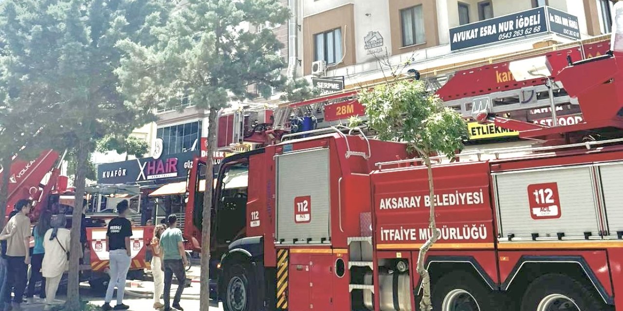 Aksaray’da Baca Yangını Paniğe Neden Oldu
