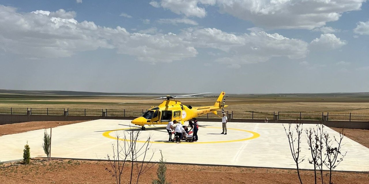 Kalp Krizi Geçiren Vatandaş Helikopter Ambulansla Sevk Edildi