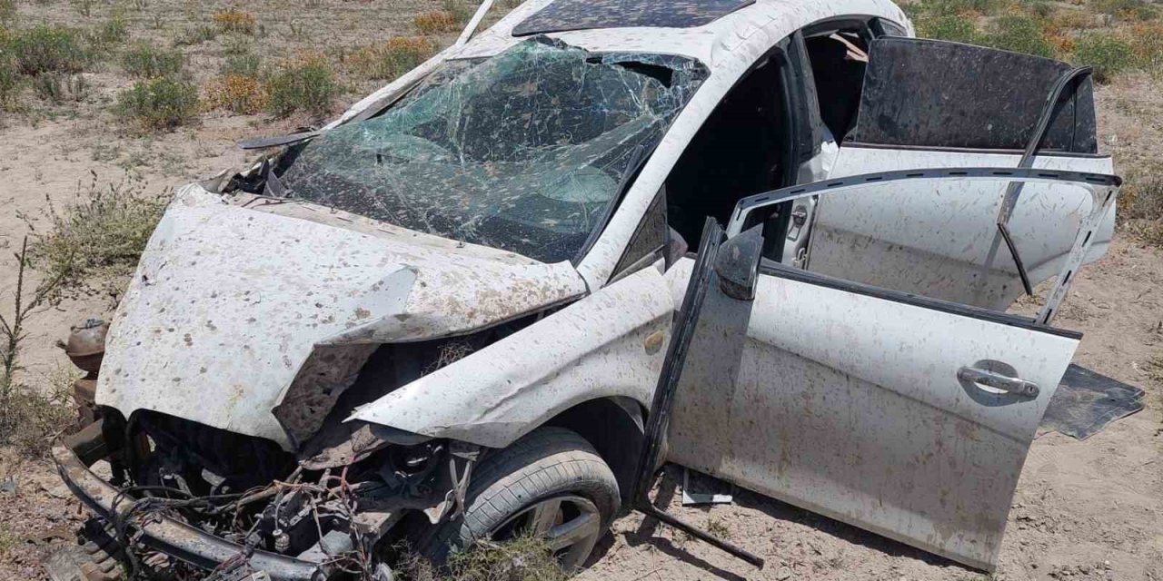 Konya’da Otomobil Takla Attı: 2 Yaralı