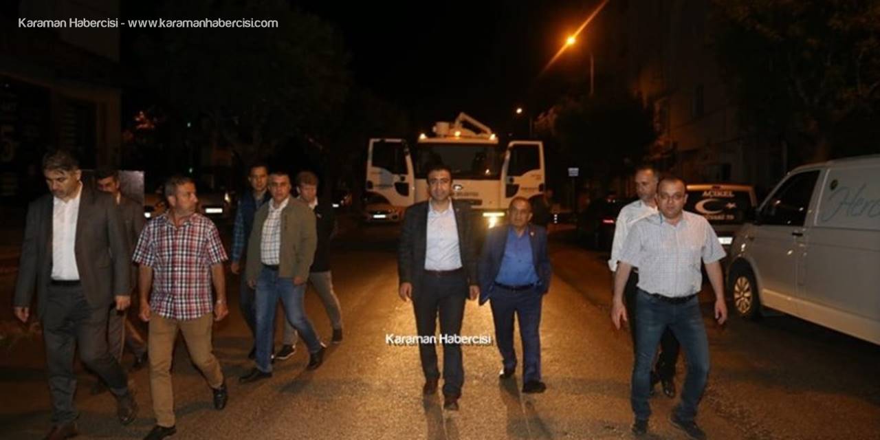 Karaman Belediyesi Su Baskını Mesaisinde