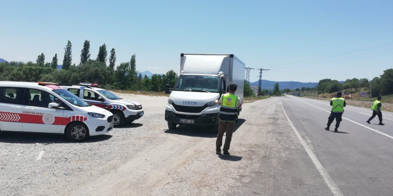 Beyşehir-antalya Kara Yolunda Trafik Denetimleri