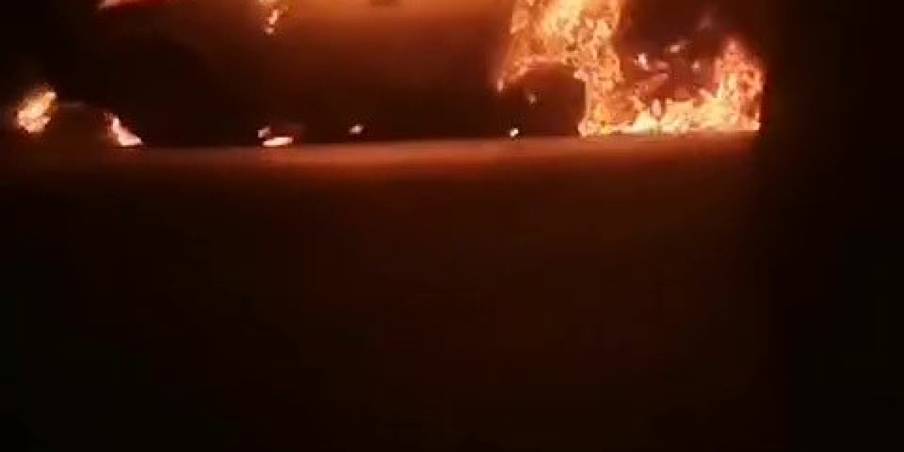 Seyir Halindeki Otomobil Alevlere Teslim Oldu