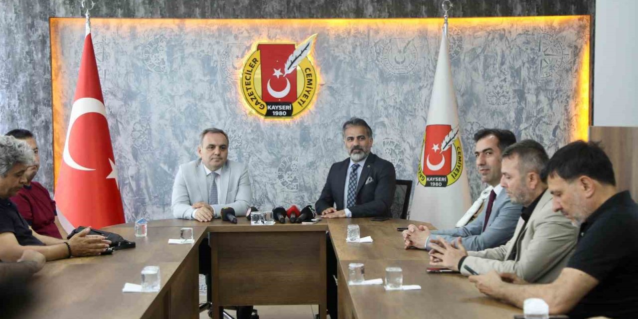 Rektör Prof. Dr. Altun, Kayseri Gazeteciler Cemiyeti’ni Ziyaret Etti