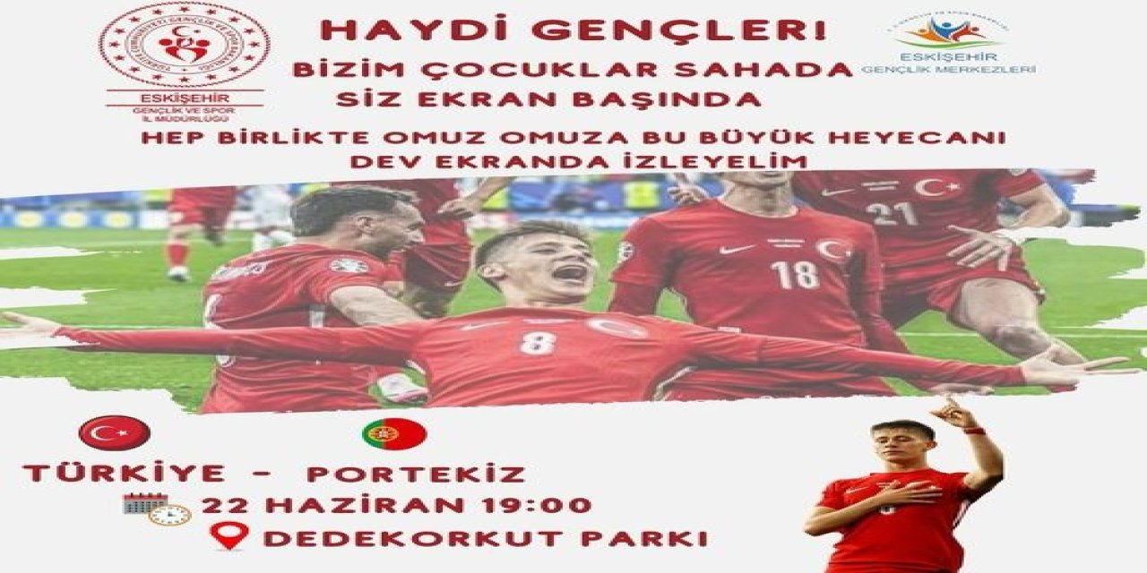 Milli Maçın İzlenmesi İçin Parkta Dev Ekran Kurulacak