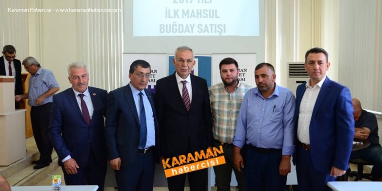 Karaman Ticaret Borsasında Yılın İlk Buğday Mahsulü Alındı