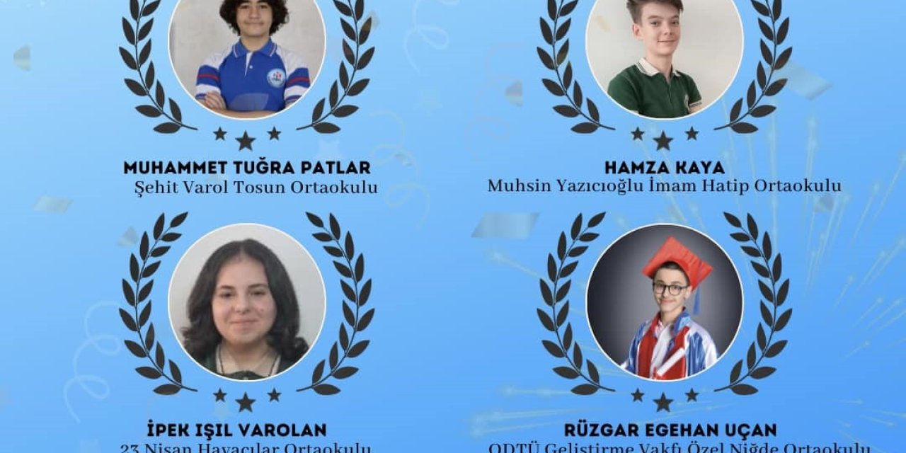 Niğde’den Lgs’de 4 Türkiye Birincisi Çıktı