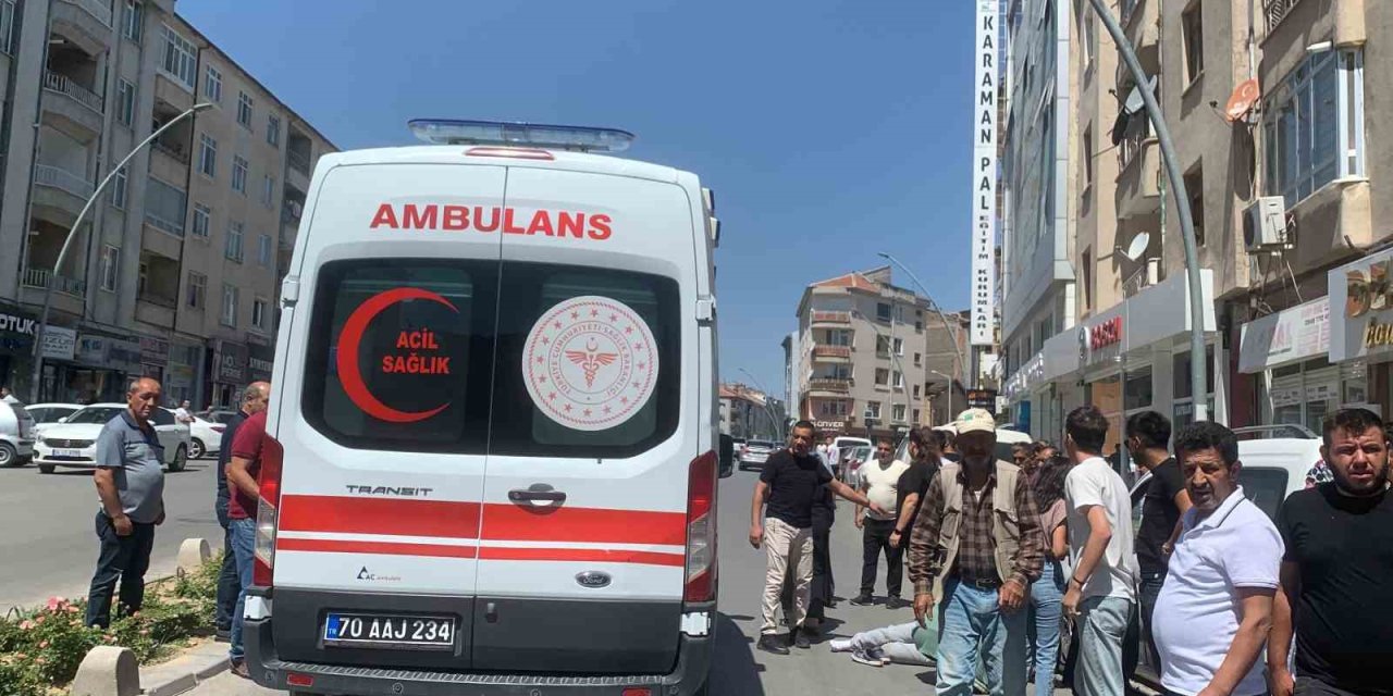 Karaman’da Otomobilin Çarptığı Kadın Yaralandı