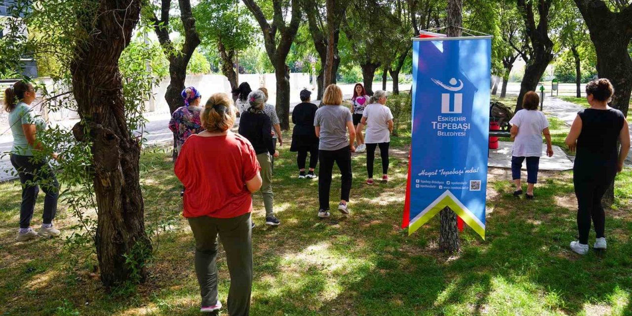 Tepebaşı’nda Açık Havada Spor Zkeyfi