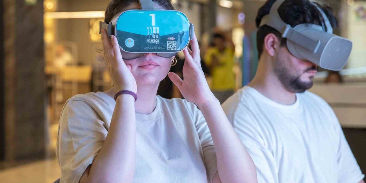 Mersin’in Tarihi Ve Turistik Yerlerini Sanal Gerçeklik Gözlüğüyle Keşfediyorlar