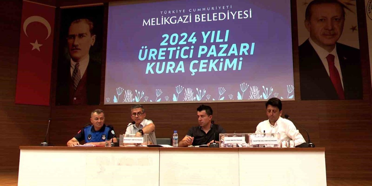 Melikgazi Belediyesi Köy Pazarı Kura Çekimi Yapıldı