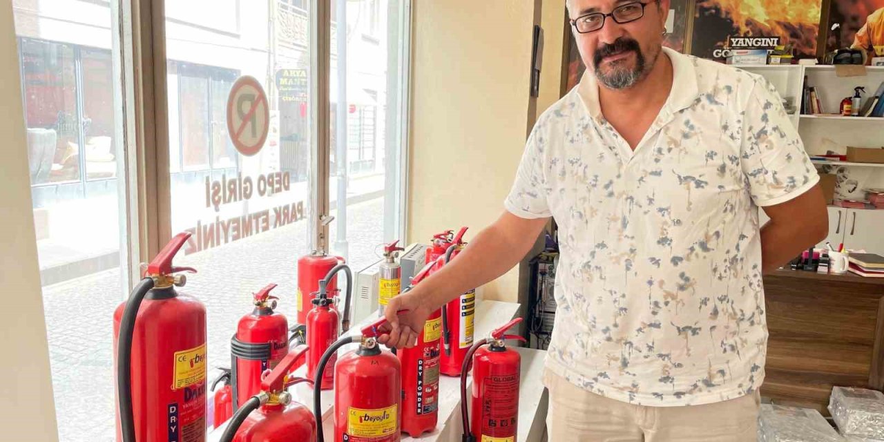 Sıcak Havalarda Artan Yangın Risklerine Karşı Tüpler Hazır Bulundurulmalı