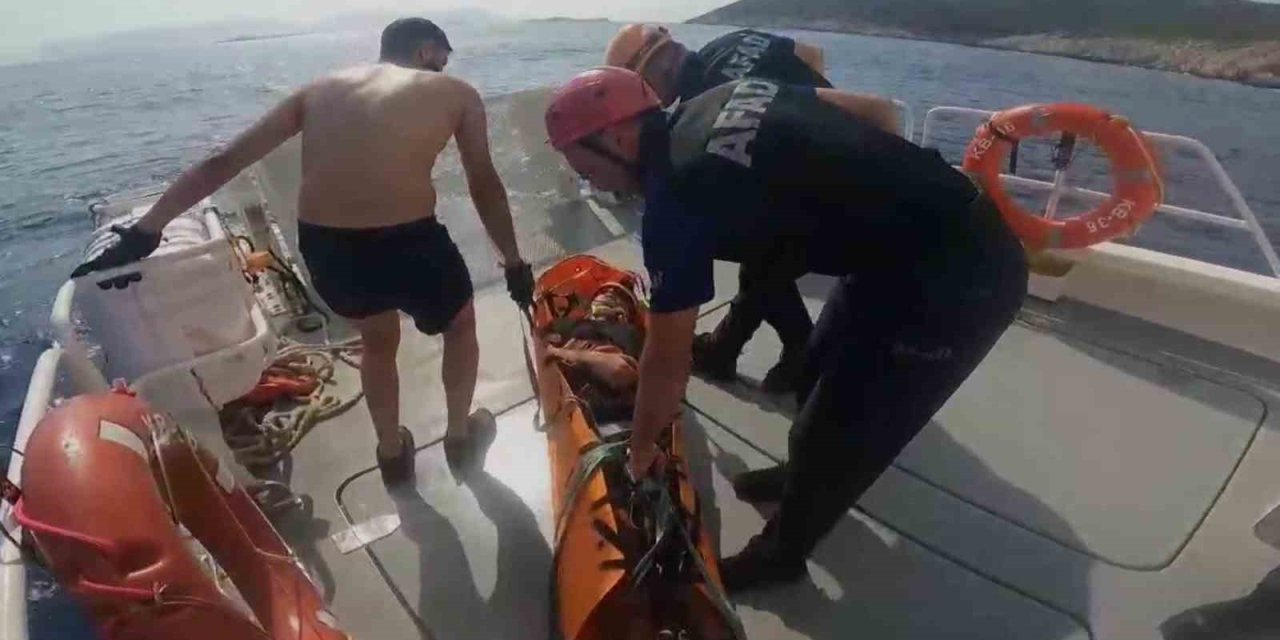 Kayalıklardan Düşen Şahıs Ortak Operasyon İle Kurtarıldı