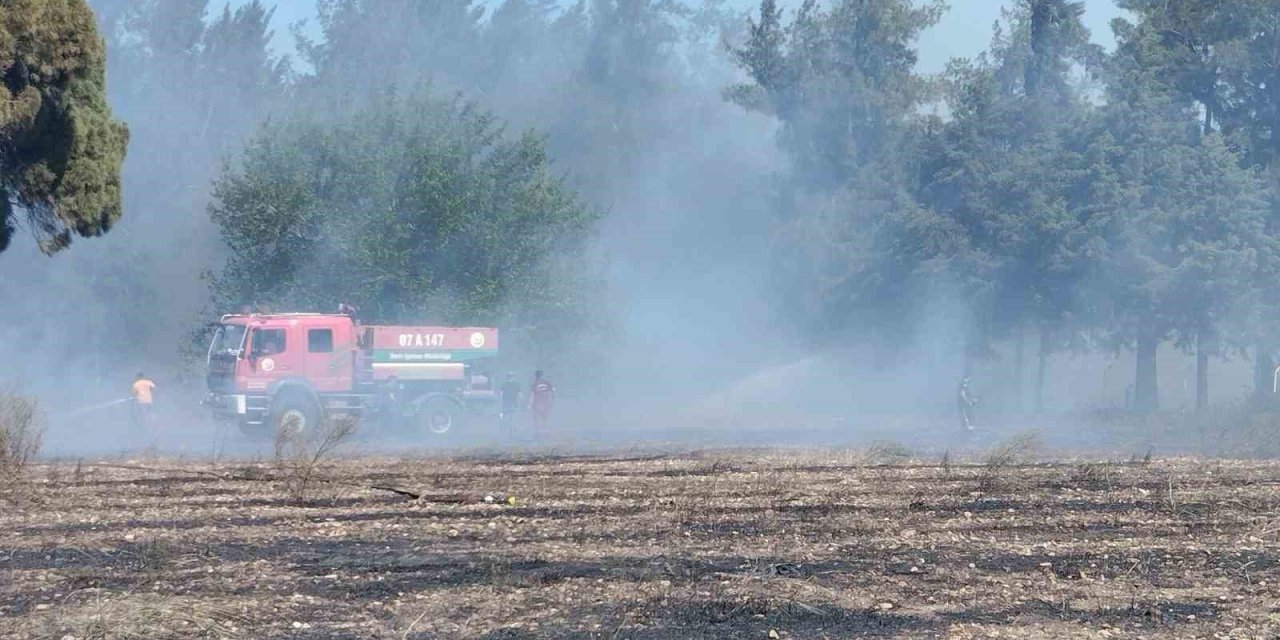Antalya’da Boş Arazide Çıkan Yangın Ormanlık Alana Sıçradı
