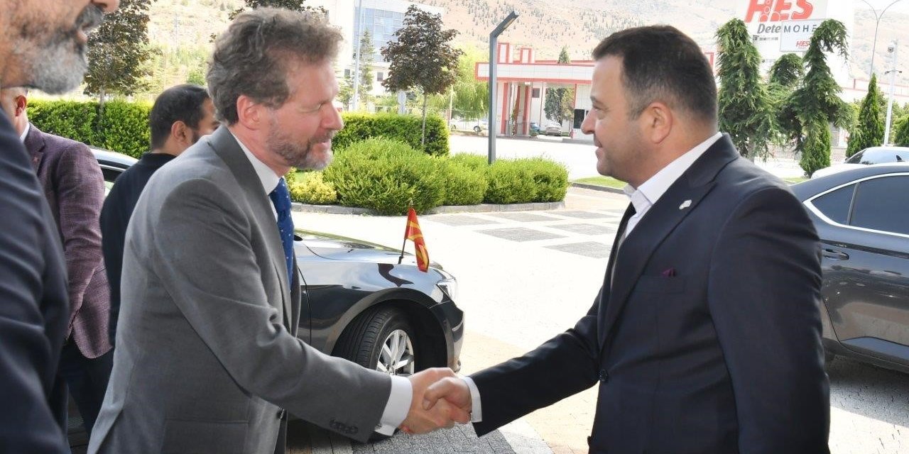 Kayseri Osb Yönetimi, Kuzey Makedonya Büyükelçisini Ağırladı