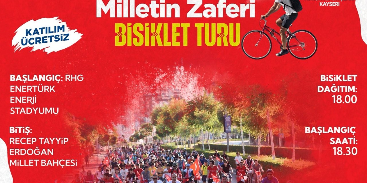 Büyükşehir’den 15 Temmuz’da Bisiklet Turu