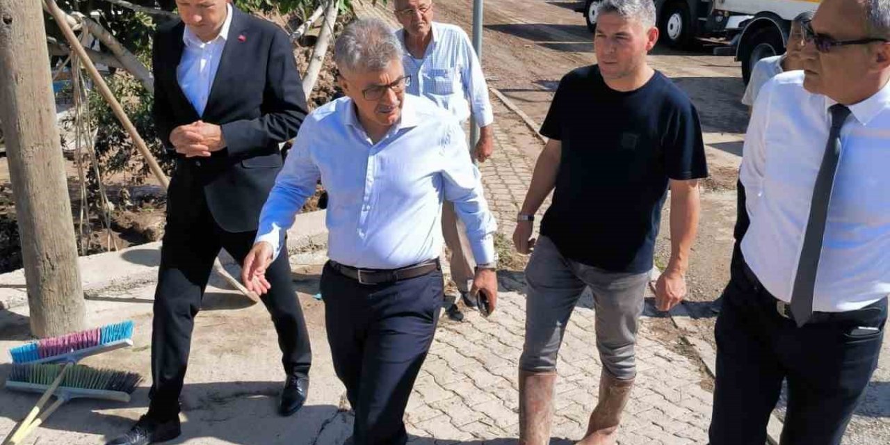 Vali Çelik’ten Selin Vurduğu Bor’da İnceleme