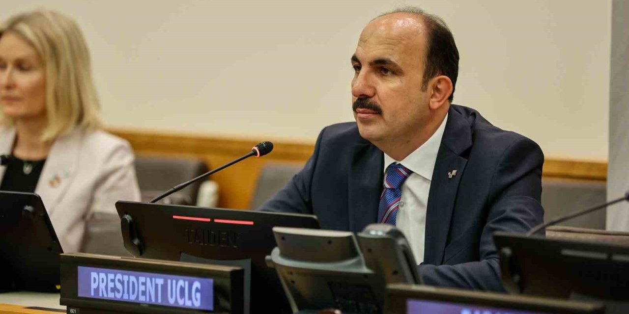 Uclg Başkanı Altay Bm Genel Merkezinde Dünya Belediyelerine Seslendi: "her Ortamda Filistinlilerin Sesi Olmaya Devam Edeceğiz"