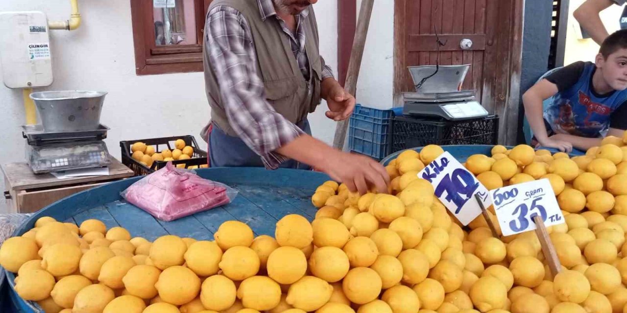 Pazarda Bile Kilosu 70 Liraya Dayanan Limon