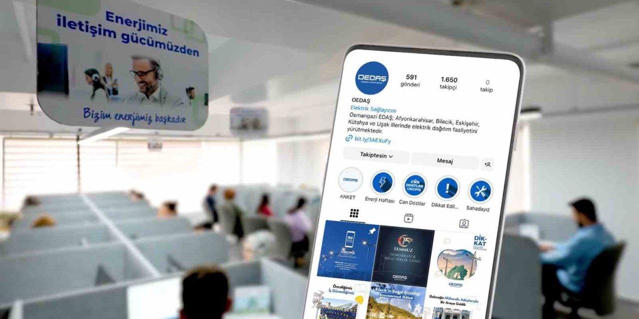 Oedaş İletişim Kanalları Üzerinden 7/24 Hizmet Veriyor