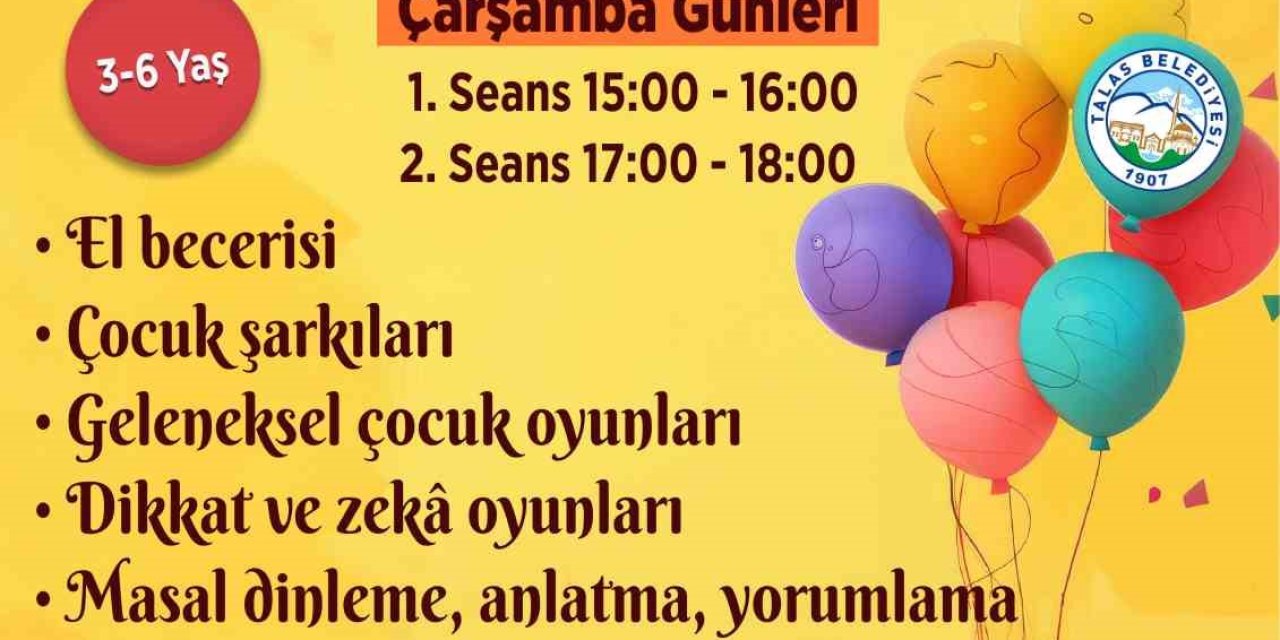 Talas’ta Çocuk Atölyeleri