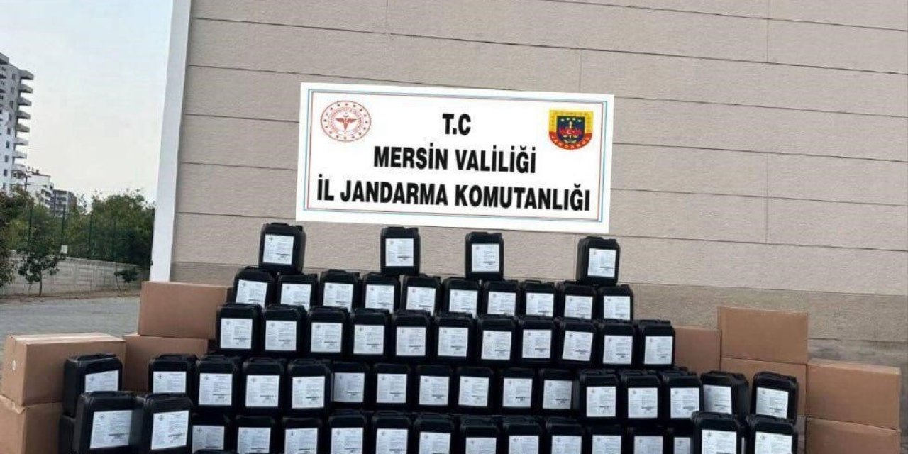 Erdemli'de 2 Bin 140 Litre Sahte İçki Ele Geçirildi