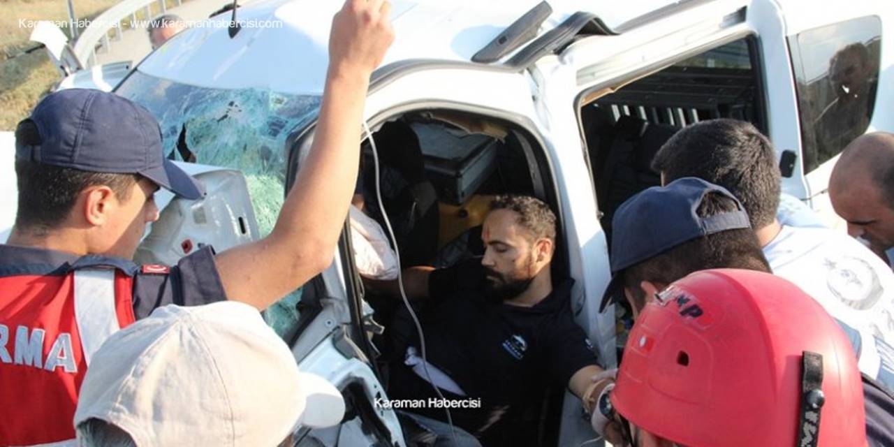 Konya'dan Karaman'a Giden Vatandaş Ölümle Burun Buruna Geldi