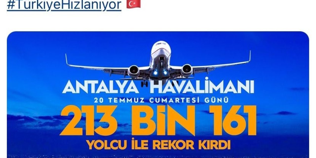 Antalya Havalimanı 2024’ün Rekorunu Kırdı