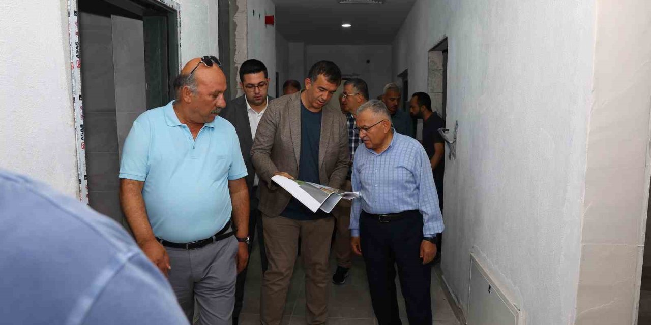 Başkan Büyükkılıç’tan Talas Mevlana Sosyal Yaşam Merkezi’nde ‘teknik’ İnceleme