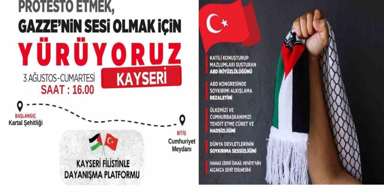 3 Ağustos’ta ’büyük Filistin’ Yürüyüşü Yapılacak