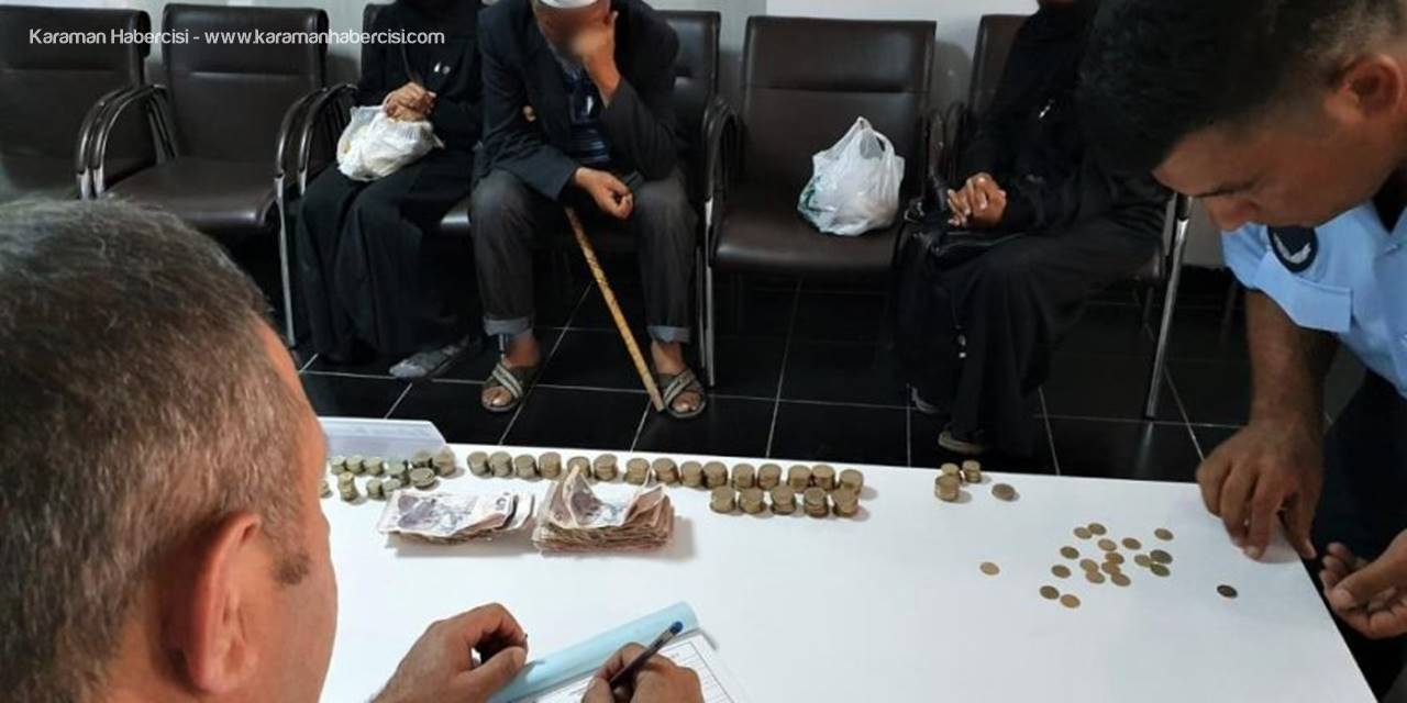 Karaman'da Zabıta Ekiplerinden Dilencilere Müdahale