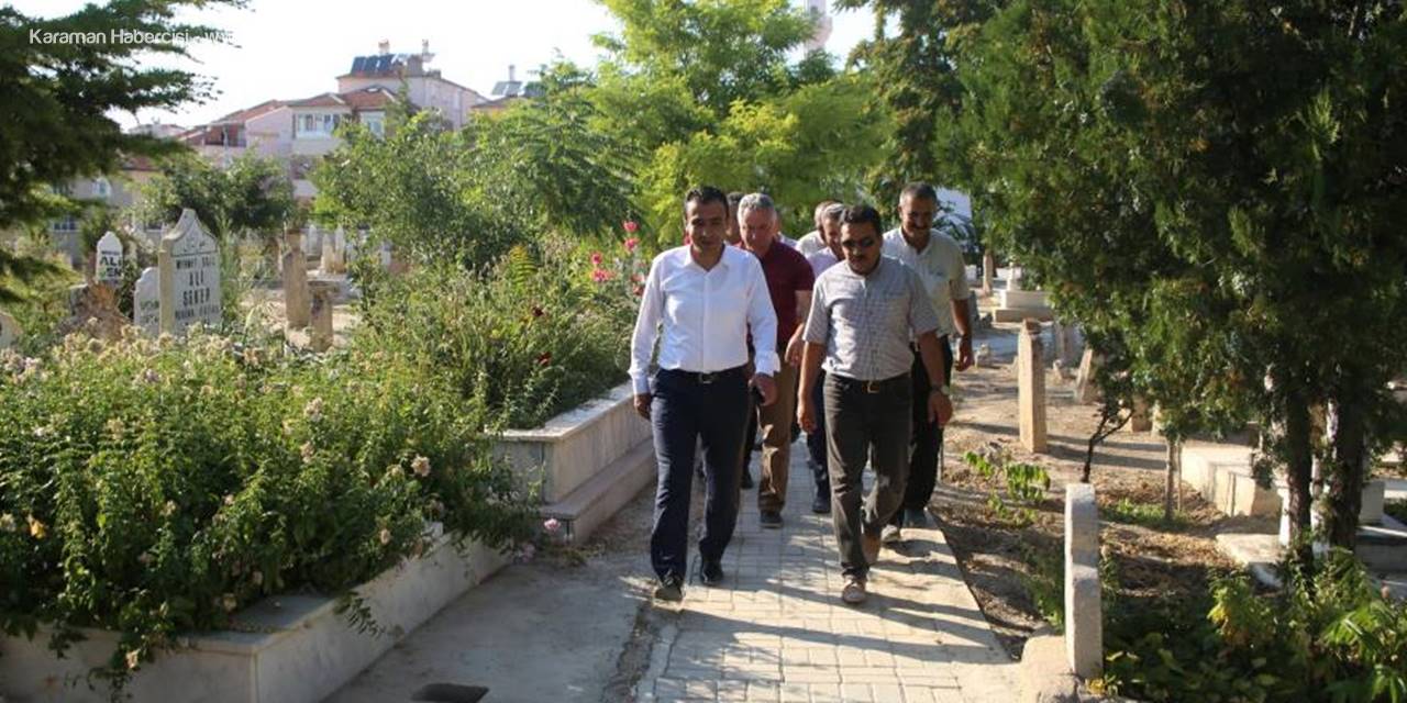 Karaman Belediyesi Tarafından Devam Eden Mezarlık Düzenlemeleri