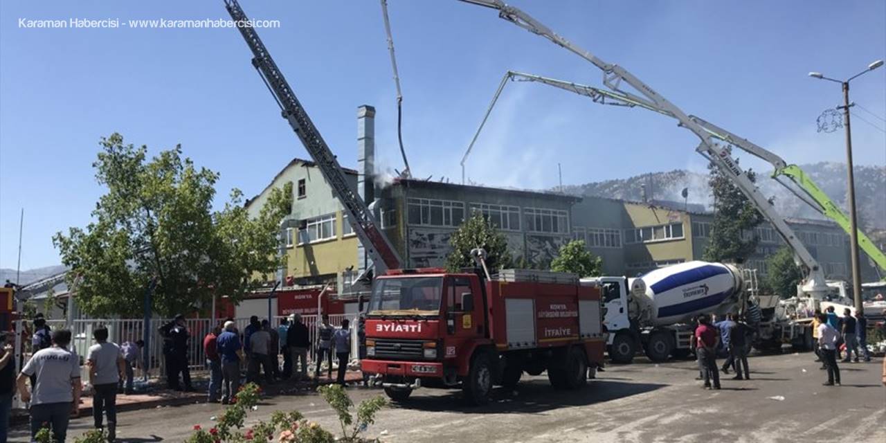 Konya'daki Silah Fabrikası Yangınında Facianın Eşiğinden Dönüldü