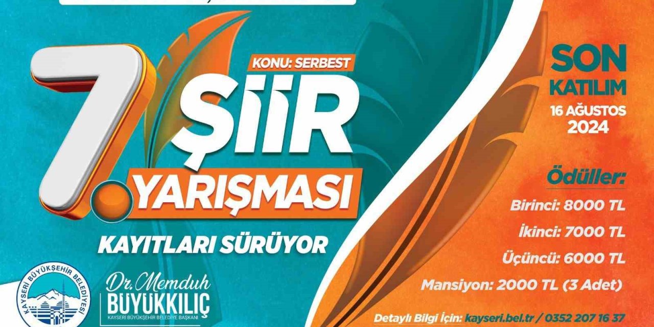 Şiir Yarışması’nın 7.’si İçin Kayıtlar Sürüyor