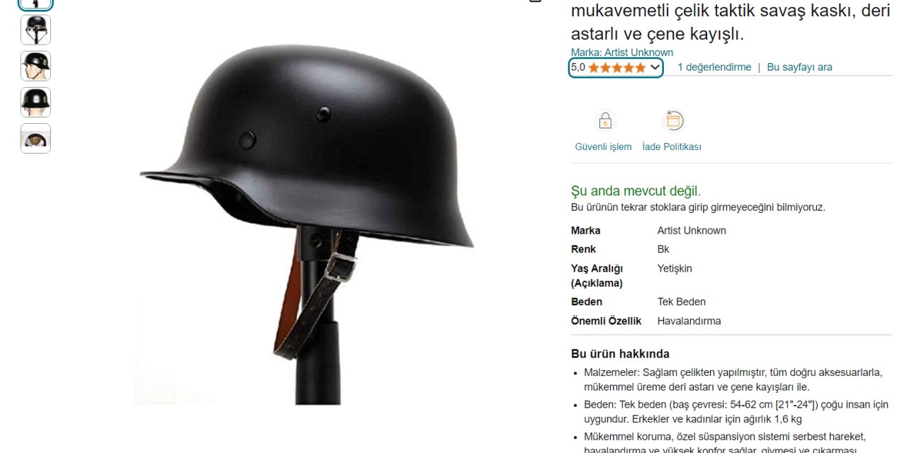 5 Kişiyi Bıçakla Yaralayan Şahıs Saldırıda Kullandığı Nazi Kaskını Yurt Dışından Sipariş Etmiş